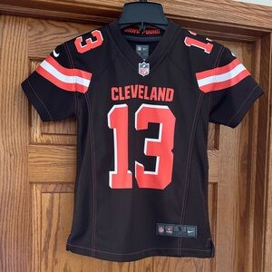 Nike Cleveland Football Jersey - Black with Orange & White